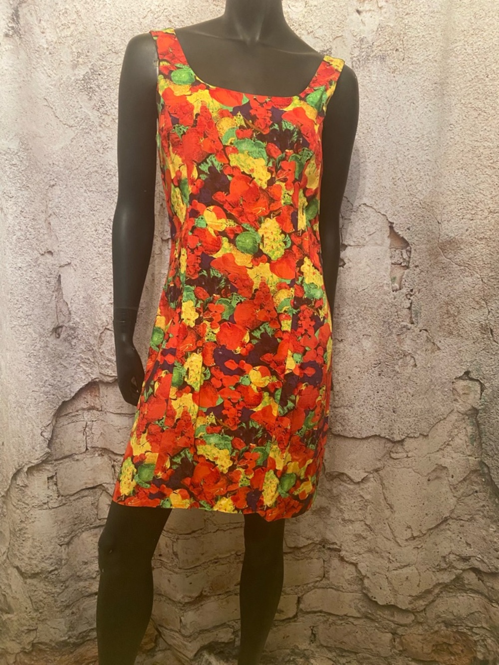 Elizabeth Wayman Multicoloured Rayon Shift Dress